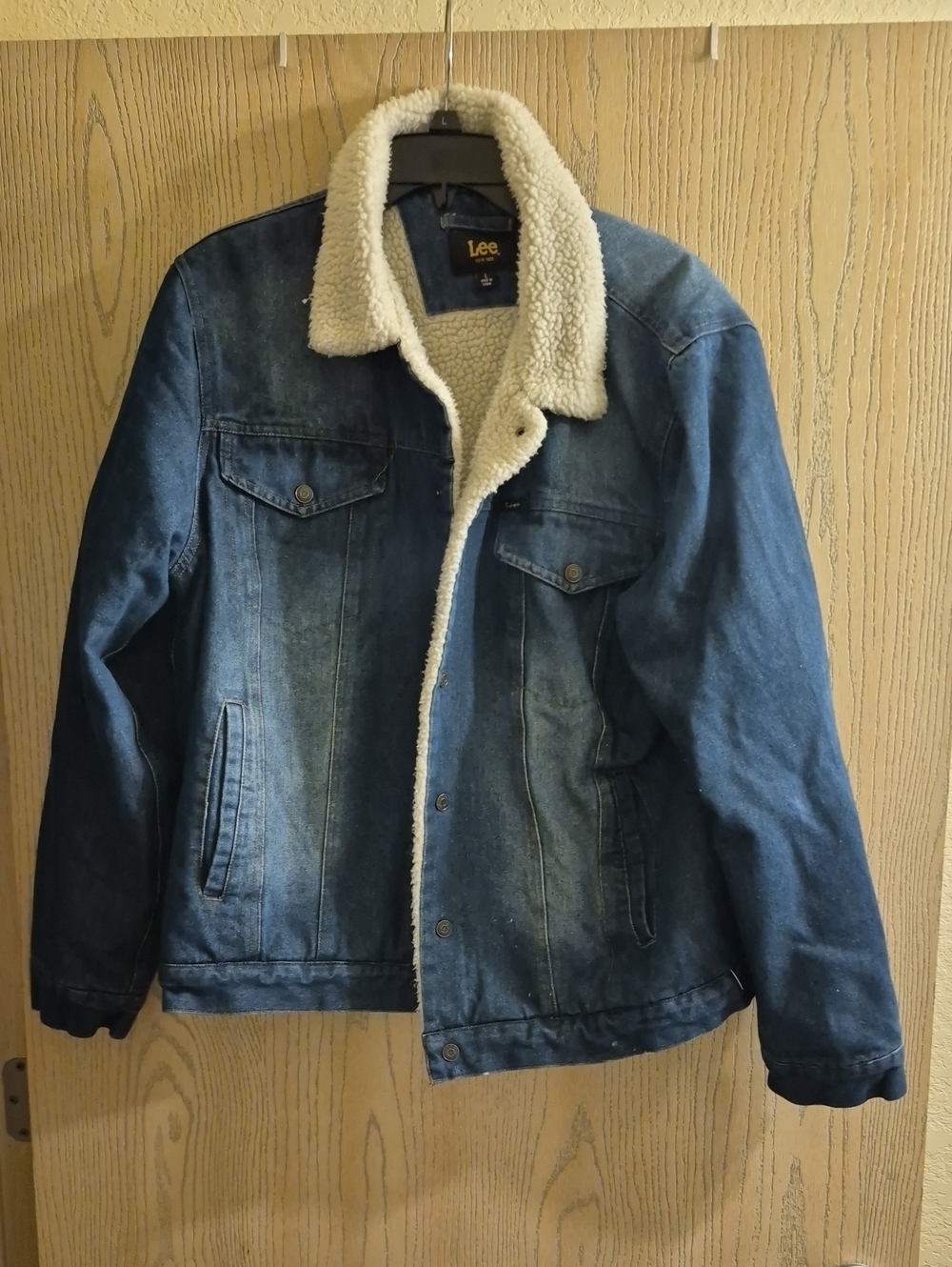 Men's Lee denim sherpa trucker jacket